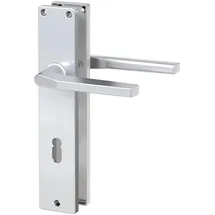 BASI - Langschild-Garnitur - ZB 4100 - Alu F1 - Eckig - Lochung Buntbart - 7420-1101