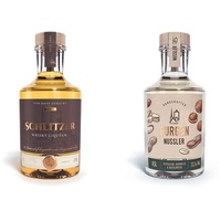 Schlitzer Whisky Liqueur mit Vanille Geschmack (1 x 0.5l) & Burgen Nussler Haselnuss, Erdnuss & Pistazien Spirituose (1x 0.5l)