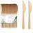 Wisefood Bambus Messer 17 cm 100 St. Beige
