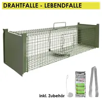 Petigi Lebendfalle Drahtfalle 102 x 26 x 26 cm