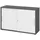 bümö Aktenschrank 120x74,8x40 Graphit/Weiß