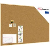 ALLboards Pinnwand 180 x 120 cm Braun