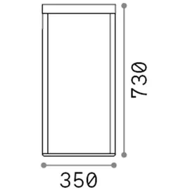 Ideal Lux Stehleuchte Metall 73 cm 16W 3000K 1 Stück Schwarz
