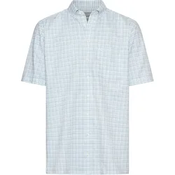 Kurzarmhemd OLYMP "Luxor comfort fit", Herren, Gr. 48, N-Gr, grün, Web, Obermaterial: 100% Baumwolle, casual, comfort fit, Kurzarm, Hemden, bügelfrei