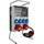 Doktorvolt Baustromverteiler mit Stecker 16A 32A 4x230V auf Ständer Mobilverteiler Stromverteiler TGD-S/FI 32A 16A 4x230V Stromverteiler Wandverteiler mit VD...