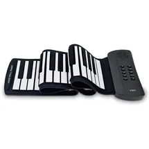 MikaMax Roll-Up Keyboard - Roll-Up Piano - Tragbares Klavier - Aufnahmefunktion - Inkl. Tragetasche - 61 Tasten - 16 Instrumentenanzeige -
