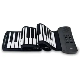 MikaMax Roll-Up Keyboard - Roll-Up Piano - Tragbares Klavier - Aufnahmefunktion - Inkl. Tragetasche - 61 Tasten - 16 Instrumentenanzeige -
