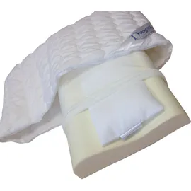 Dreams DeLuxe Visco Nackenstützkissen 80 x 40 cm Weiß