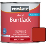 Primaster Acryl Buntlack 750 ml feuerrot seidenmatt