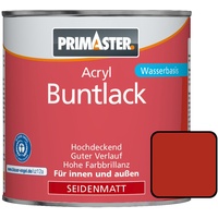 Primaster Acryl Buntlack 750 ml feuerrot seidenmatt