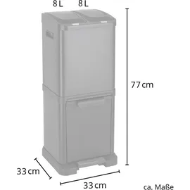 Svita Mülltrennsystem 32 l Schwarz