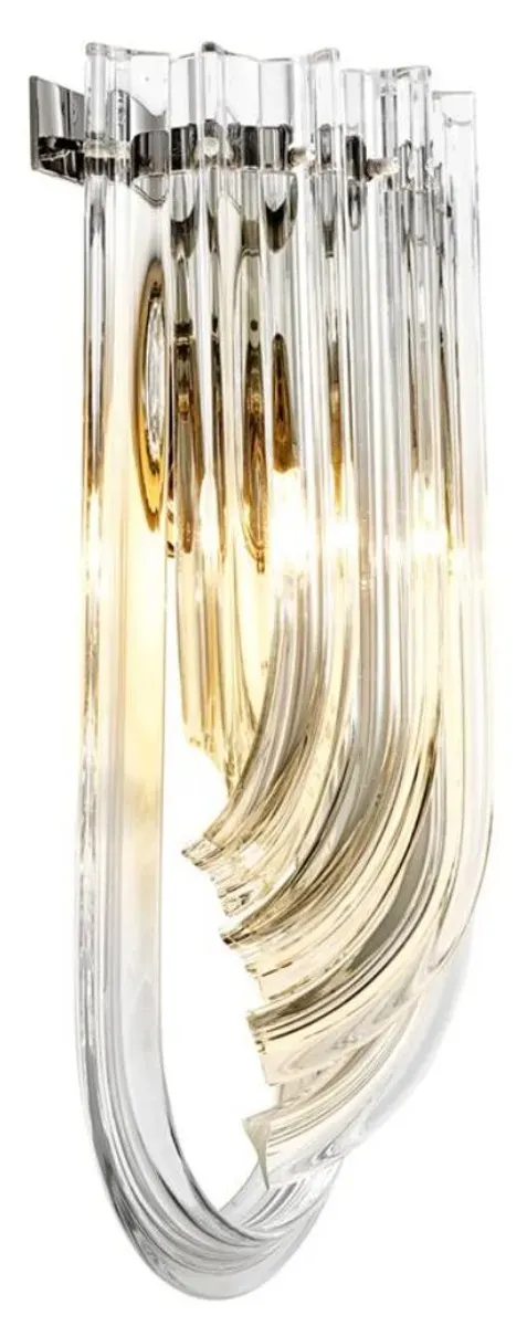 Casa Padrino Luxus Hotel Restaurant Wandlampe 18 x 10 x H. 40 cm - Limited Edition