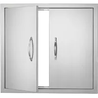 Vevor Grill-Zugangstür 660 x 609 mm Edelstahl