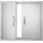 Vevor Grill-Zugangstür 660 x 609 mm Edelstahl