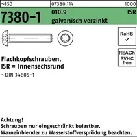 F. REYHER Nchfg. GmbH & Co. KG Flachkopfschraube ISO 7380-1 M8 x 16 200 Stück