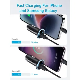 Anker 325 Auto-Ladegerät - Power Delivery - 53 Watt - Schwarz - Schwarz