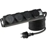 ChiliTec Steckdosenleiste Aussensteckdose IP44 3m Kabel