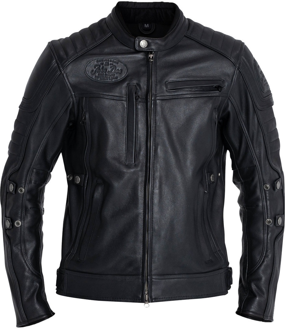 John Doe Technical XTM Motorfiets lederen jas, zwart, XS