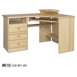 xl moebel gmbh Eckschreibtisch Massivholz Buche Braun