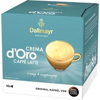 Nescafe Kaffeekapseln Dolce Gusto, Dallmayr Crema d'Oro Latte, 16 Kapseln