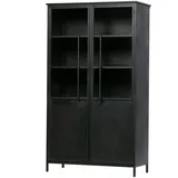 Woood Vitrine Exhibit 99 x 44 x 170 cm Schwarz