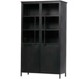 Woood Vitrine Exhibit 99 x 44 x 170 cm Schwarz