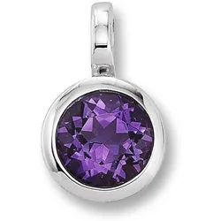 Ketten-Anhänger ONE ELEMENT "Amethyst Anhänger aus 333 Weißgold", silber, Schmuckanhänger, Damen, Weißgold 333-Gold, Weißgold 333, Gold, ein ausdrucksstarkes Schmuckstück für jeden Anlass