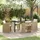 vidaXL Garten Essgruppe 5-tlg. Beige