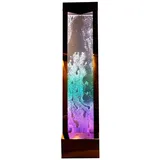 Xlmoebel Zimmerbrunnen Wassersäulen-Regal mit LED-Beleuchtung 60x240, (Water Wall), Hergestellt in Europa weiß