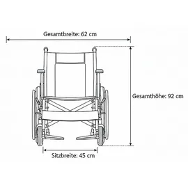 ECONELO Elektrorollstuhl SL-LYD0012 Doppel-Motor 2 × 250W Blau