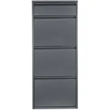 [en.casa] Sokndal 50 x 118 x 15 cm grau / grau