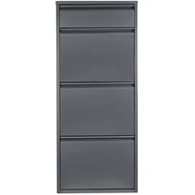 [en.casa] Sokndal 50 x 118 x 15 cm grau / grau