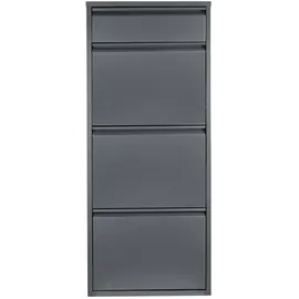 [en.casa] Sokndal 50 x 118 x 15 cm grau / grau