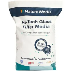 Nature Works Hi-Tech Glas Filtermedium, Korngröße 0,6 - 1,2 mm, 20 kg
