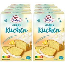 Backfee Backmischung Zitronenkuchen 500 g, 8er Pack