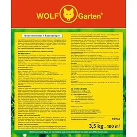 WOLF-Garten SW 100 Moosvernichter und Rasendünger 3,5 kg