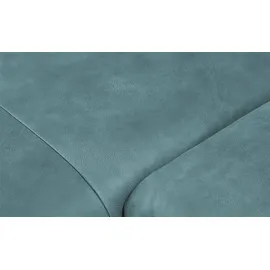 KOINOR Eckcouch Leder 3-Sitzer türkis/petrol
