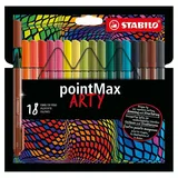 Stabilo pointMax ARTY Filzstifte farbsortiert, 18 St.