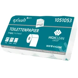 axisoft Pro Toilettenpapier 3-lagig hochweiß Zellstoff