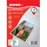 Kores Fotopapier Matt A4 (180 g/m2, A4, 1 x), Fotopapier, Weiss