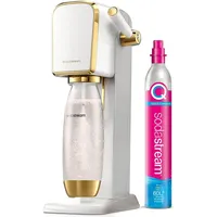 Sodastream Art weiß gold + PET-Flasche + Zylinder