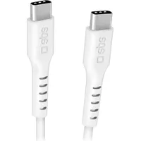 SBS TECABLE3MTCC240W USB Kabel 3 m, USB 2.0), USB C Weiß