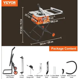 Vevor Tischkreissäge 5000RPM