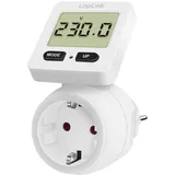 Logilink Energiekosten-Messgerät, Display 180° drehbar, weiß