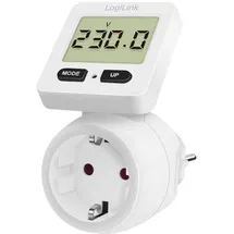 Logilink Energiekosten-Messgerät, Display 180° drehbar, weiß