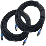Pronomic pro-line BOXSP4-15 Lautsprecherkabel Speakon-kompatibel 15m 2er Set