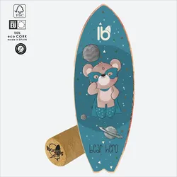 Balance Board Bear Hero – Surf Trainer mit Korkrolle Einheitsfarbe NO SIZE
