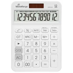 MEDIARANGE MROS191, Desktop, Einfacher Taschenrechner, 12 Ziffern, Batterie/Sola