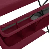 vidaXL Wickeltisch Rot Eisen