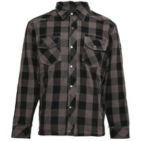 Bores Lumberjack Jacken-Hemd schwarz / grau
